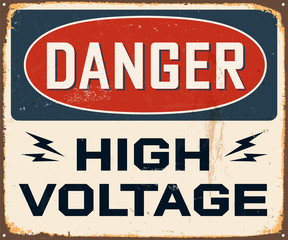 Vintage Metal Sign - Vector - Grunge effects can be removed