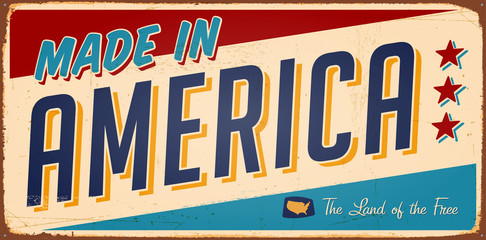 vintage metal sign - vector eps10. grunge effects can be removed