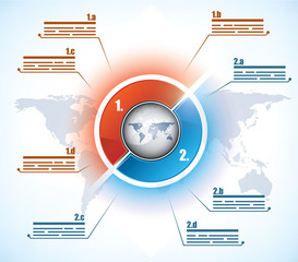 Wall Mural - Business diagram template