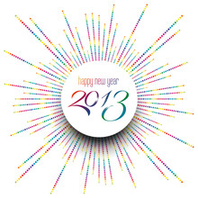 Happy New Year 2013 Celebration Background