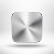 Abstract technology app icon with metal texture for interfaces