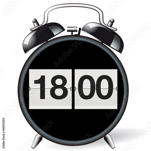 Wecker Retro Uhrzeit 18 00 Buy This Stock Illustration And Explore Similar Illustrations At Adobe Stock Adobe Stock