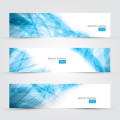 Aufkleber - Three abstract business banner backgrounds vector eps10