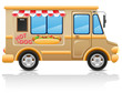 car hot dog fast food illustration
