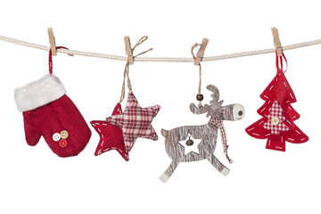 Poster - Christmas decorations hanging