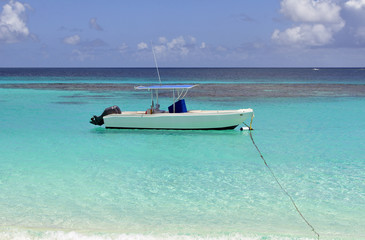 Wall Mural - Boat in the Caribbean.