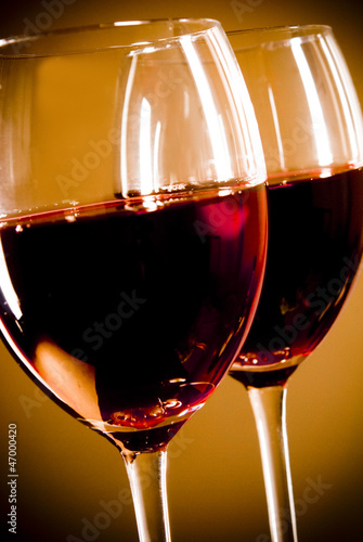 Plakat na papierze fotorealistycznym Szklane wino