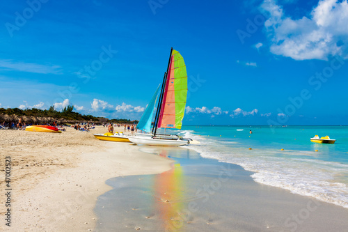 Obraz na płótnie canvas Słynna plaża Varadero na Kubie