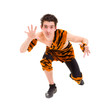 © StepStock - Wild man wearing a tiger skin