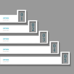 Wall Mural - white design template