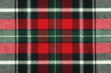 Blank Checkered Fabric Texture, Background With Copy Space