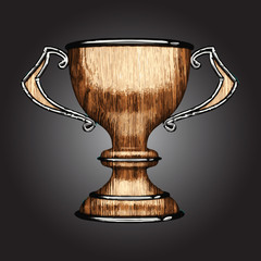 vector wooden award