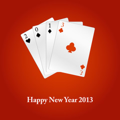 Wall Mural - Happy New Year 2013. Vector cards