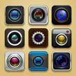© kolopach - background for the app - camera icon set