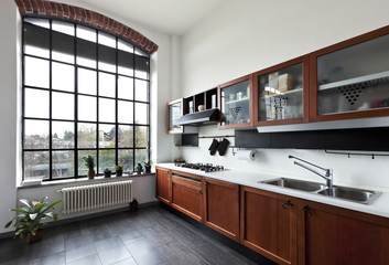 beautiful house, interior, view of the kitchen