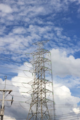 High voltage towers