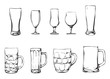 Beer glasses and mugs