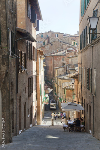 Tapeta ścienna Tuscany sigths, siena, alejki