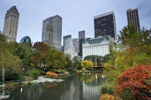 Tapeta ścienna Park centralny i panoramę Manhattanu.