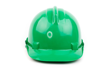 Wall Mural - green builder safety hardhat