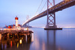 Bay Bridge,in the early morning San Francisco
