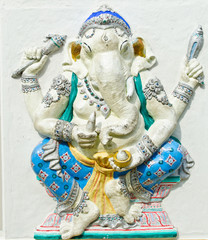 God of success 22 of 32 posture. Indian or Hindu God Ganesha ava