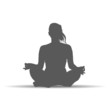 © draganm - woman in yoga poses silhouette art vector