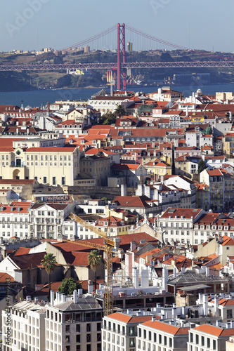 Obraz w ramie vertical view of Lisbon