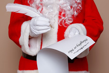 Santa Claus Checking His List