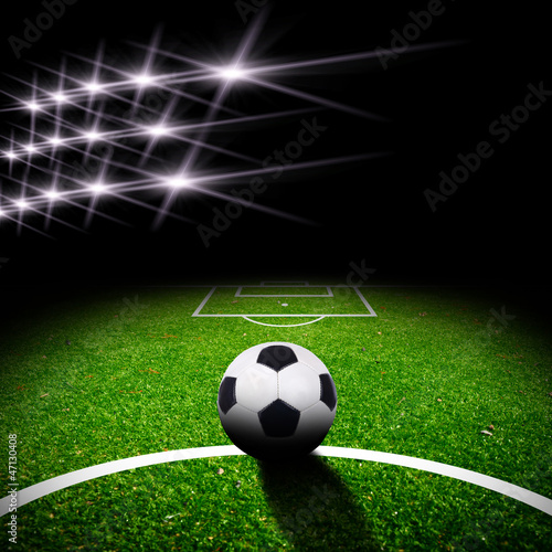 Fototapeta do kuchni soccer field with light