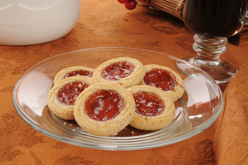 Sticker - Danish cookies with coffee