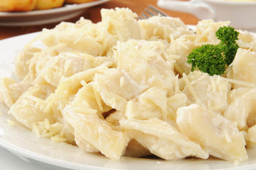 Poster - Cheese Tortellini with Alfredo Sauce