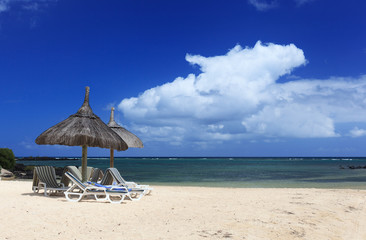 Wall Mural - Tropical beach in Mauritius