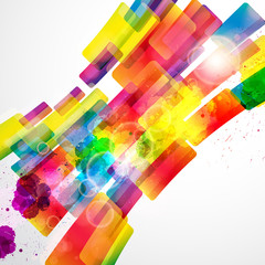 Canvas Print - abstract background forming by watercolor paint splashes.