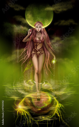 Obraz na płótnie canvas dwuczęściowy "dyptyk" Grafika komputerowa fantasy z bajki