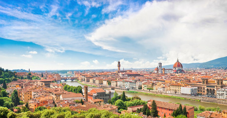 Wall Mural - Panoramic view of Florence, Italy