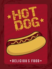 Canvas Print - hot dog