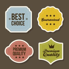 Wall Mural - labels vector