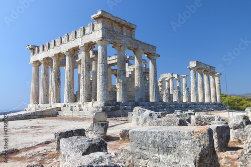 Fotografie, Obraz Temple of Aphaea Athina at Aegina island in Greece.