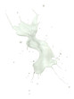 Milk splash isolated on white background.