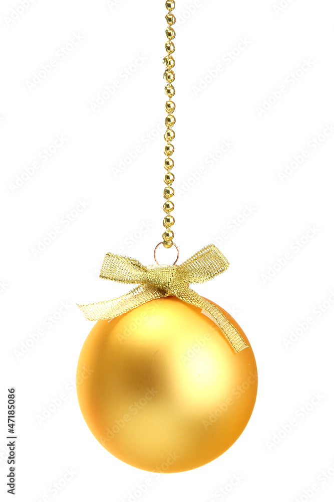 beautiful christmas ball, isolated on white