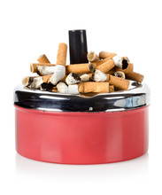 Cigarettes And Old Ashtray