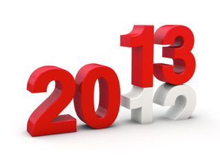 Poster - New year 2013 3d render