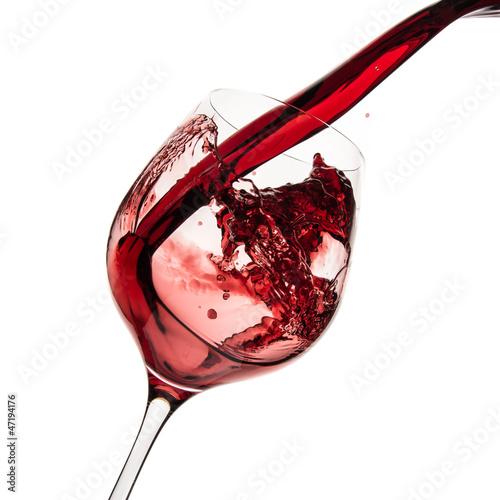 Plakat na papierze fotorealistycznym Wlewając czerwone wino