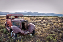 Voiture Vintage Abandonnée - Montana, USA