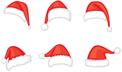 Sticker - Santa cap set