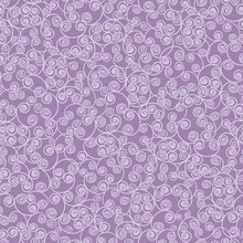 Vector Abstract Purple Swirls Seamless Pattern Background With