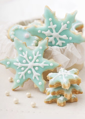 Canvas Print - Pastel colored cookies