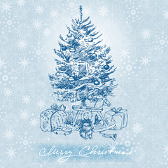 Wall Mural - Christmas tree