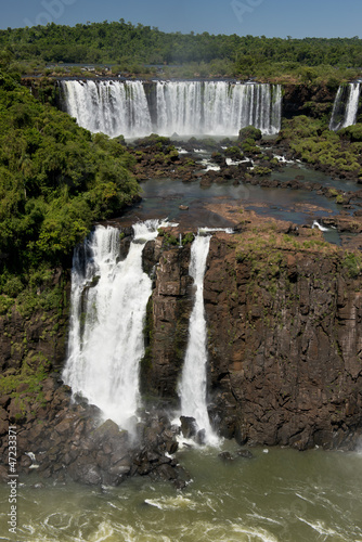 Board z aluminiowym obramowaniem Wodospad Iguazu